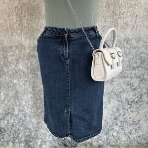 Saint Tropez West Dark Blue Denim Pencil Skirt size 4